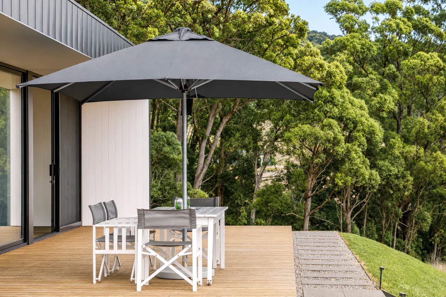 Premium outdoor storage unit in modern backyard